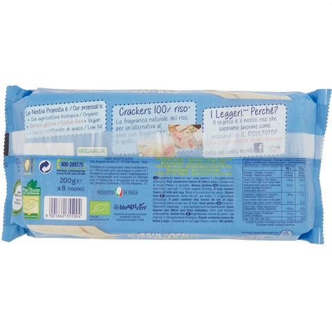 Scotti Crackers Di Riso biologici senza glutine organic gluten-free rice crackers 200g
