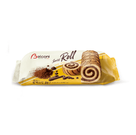 Balconi Swiss Roll Cacao Italian cocoa snack 250g