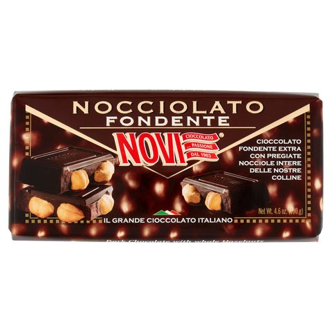 Novi Nocciolato Fondente dark chocolate with hazelnuts 130g
