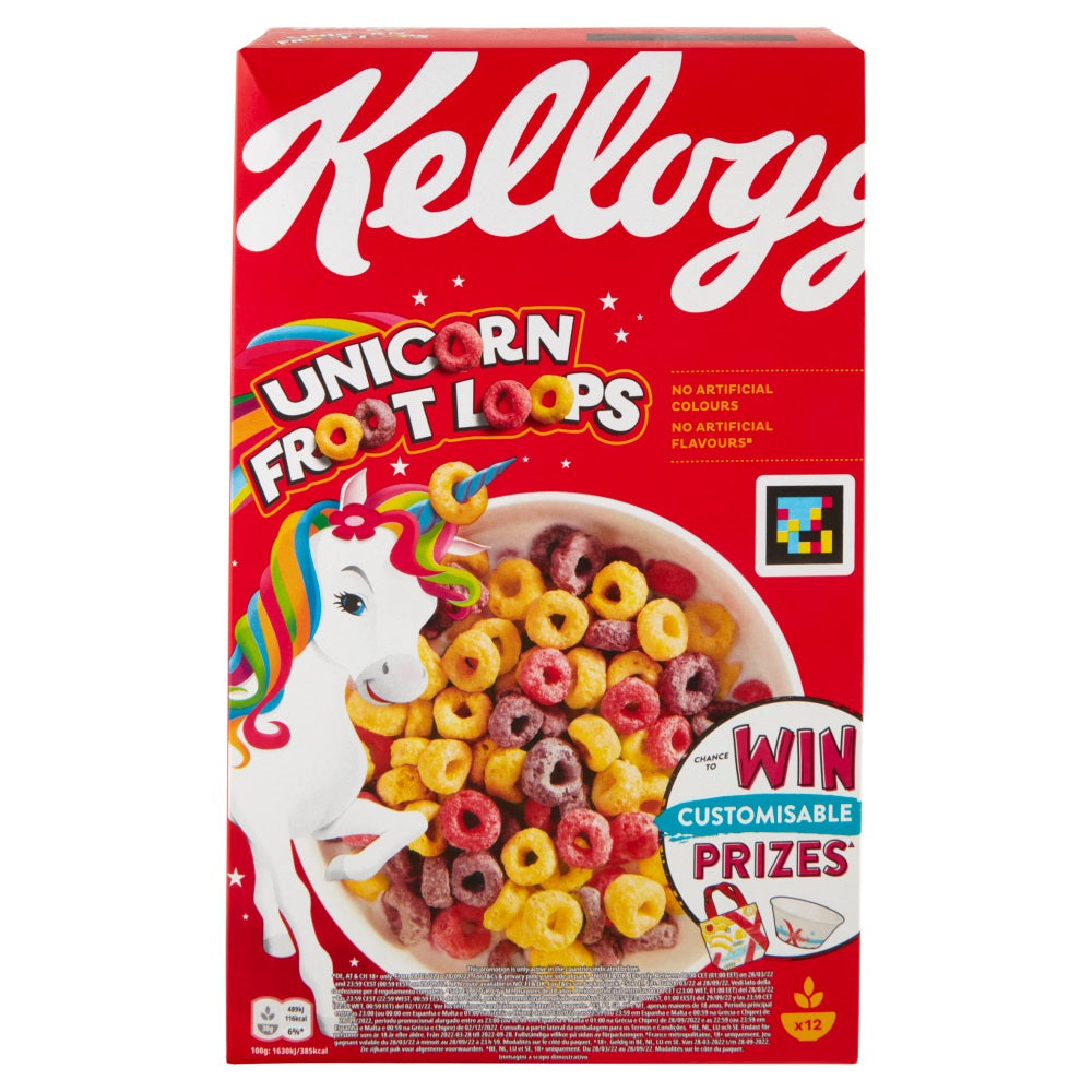 Kellogg's Unicorn Froot Loops cereals 375g – Italian Gourmet UK