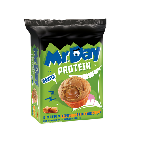 Mr Day muffin proteico al caramello salato 252gr - Mr Day salted caramel protein muffin