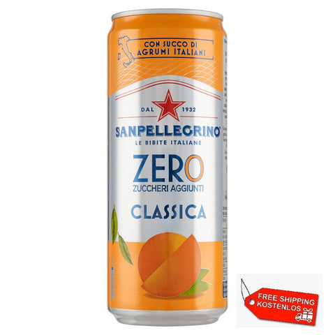 San Pellegrino Aranciata Classica ZERO Italian soft drink (24x33cl)