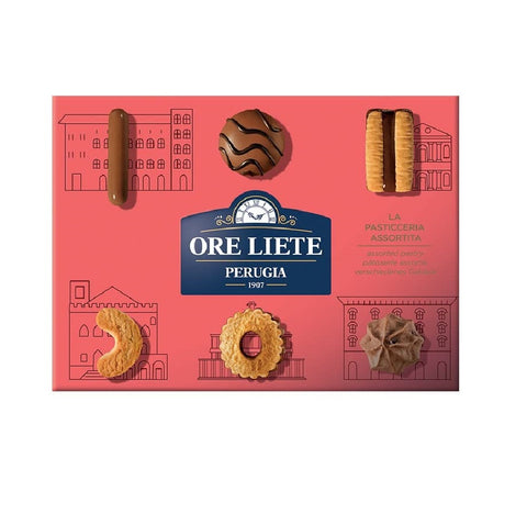 Ore Liete Perugia La Pasticceria Assortita Assorted Biscuits Italian Specialty Gift Box 450g