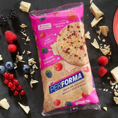 Performa Whole Grain Rice Snacks with White Chocolate and Berries Whole Grain 132g