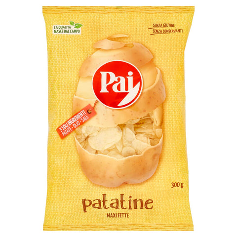 Pai Classica transparent chips Patatine salted potato chips 300g