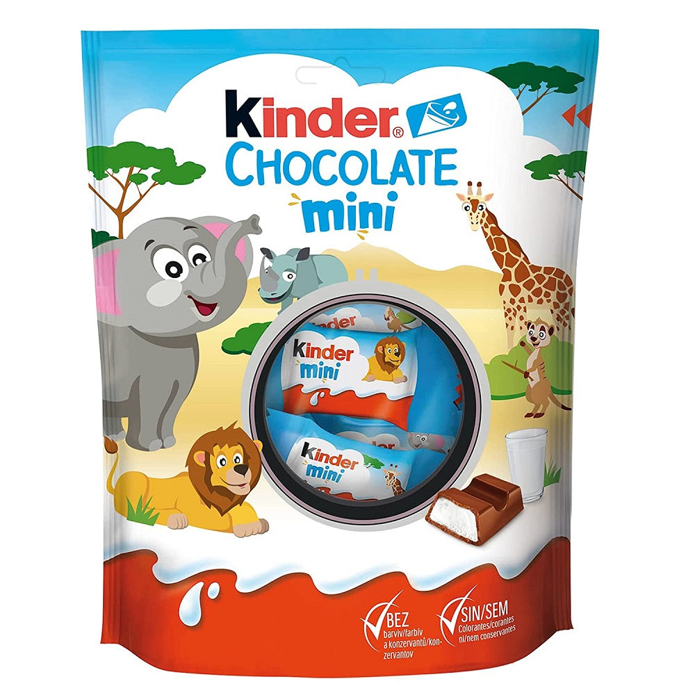 Kinder Schokolade Mini, Small portions , 120 g – Italian Gourmet UK
