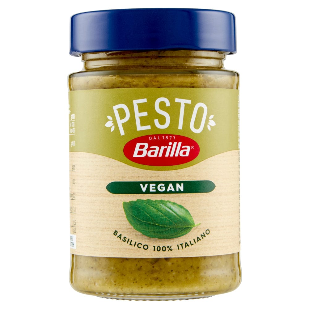 Barilla Pesto al Basilico 100% vegetale Pesto vegan (195g) – Italian  Gourmet UK