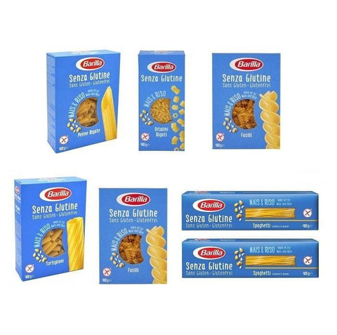 Test Pack Barilla Italian Pasta Gluten Free 7x packs (6x400g 1x300g) - Italian Gourmet UK