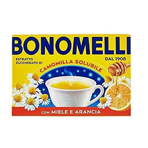 Bonomelli Camomilla Miele e Arancia soluble chamomile honey and orange 16 bags - Italian Gourmet UK