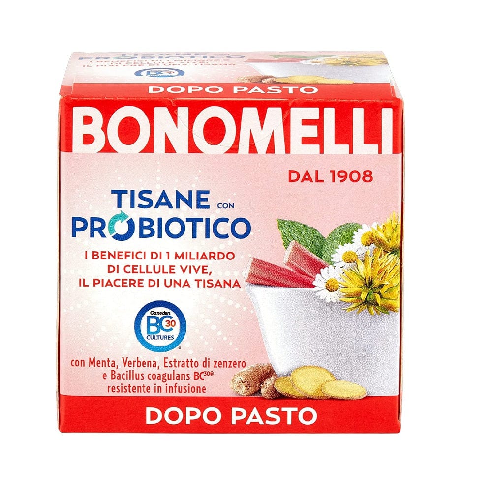Bonomelli Tisana Probiotica Dopo Pasto Herbal Tea with Mint, Verbena a –  Italian Gourmet UK