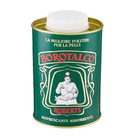 Borotalco Talco in latta talcum powder in tin 500g - Italian Gourmet UK