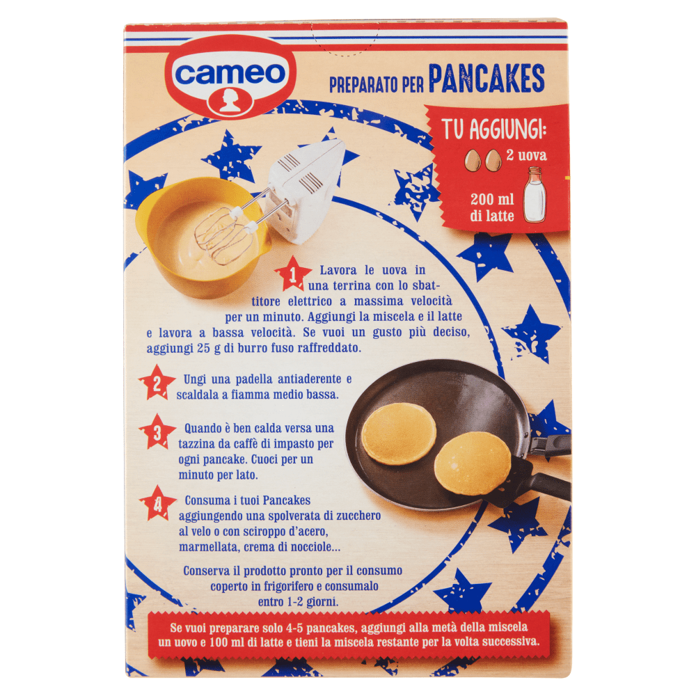 Cameo Praparato per Pancakes Mix for Pancakes 250g – Italian Gourmet UK