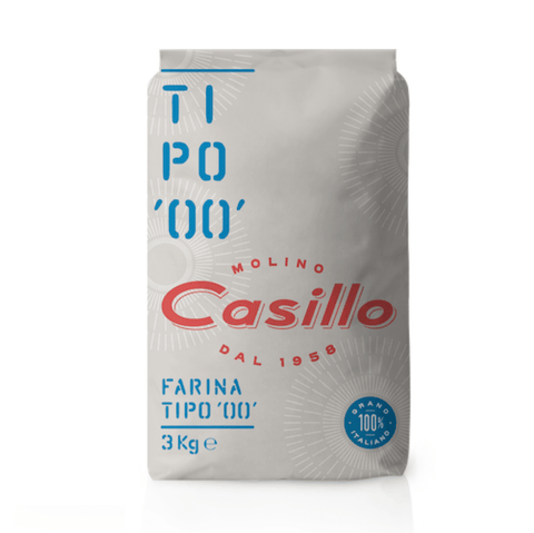Casillo farina grano tenero 00 Doppio Zero flour 3kg - Italian Gourmet UK