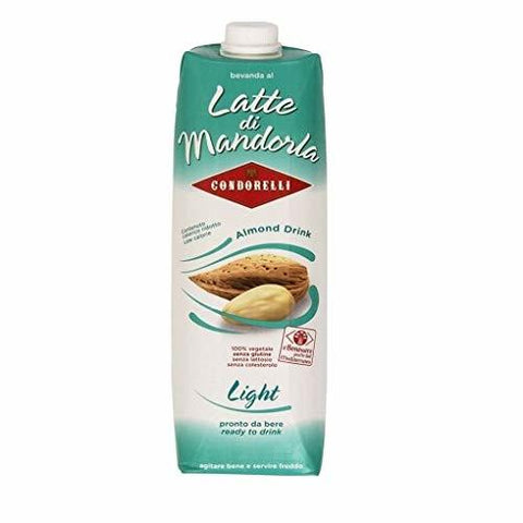 Condorelli Latte di mandorla Light Almond Milk Light Gluten-Free (1L) - Italian Gourmet UK