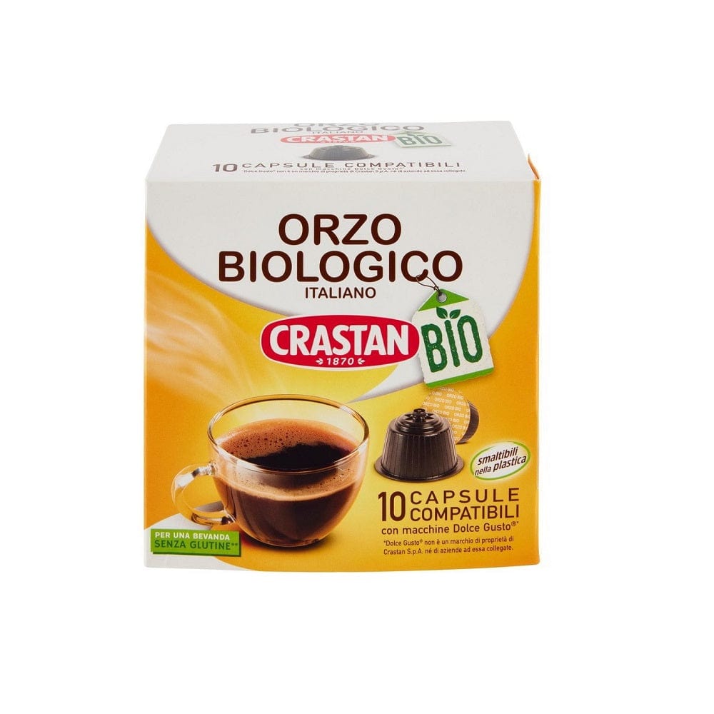 Crastan Orzo Biologico 10 BIO barley coffee capsules for Dolce