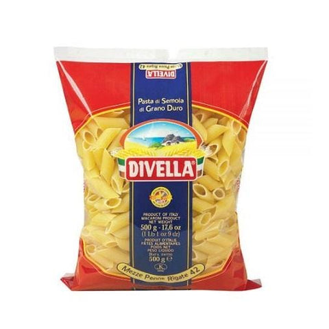 Divella Mezze Penne Rigate n ° 42 pasta 500g - Italian Gourmet UK