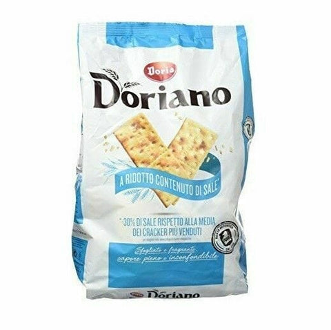 Doria Doriano Crackers Doriano with reduced salt content (700g) - Italian Gourmet UK