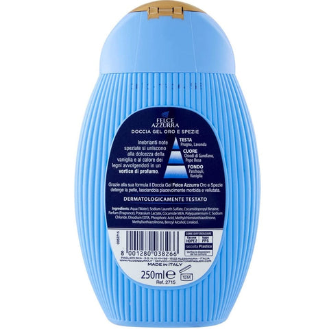 Felce Azzurra Shower gel Felce Azzurra - Doccia Shampoo Oro e Spezie, Nutriente  Shower Shampoo 250ml 8001280038266