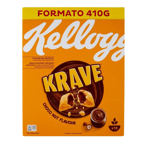 Kellogg Cereals Kellogg's Krave Choco Nut Mixed Cereal Bundle with Chocolate Filled Hazelnut 410g 5059319002323