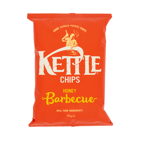 Kettle Chips Kettle Potato Chips Honey Barbecue Salted Snack 150g