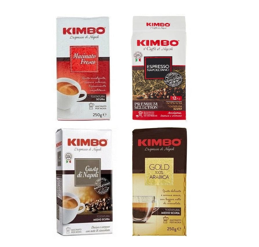 Caffè Kimbo Test Pack Espresso Gold Macinato Fresco Gusto di Napoli (4 –  Italian Gourmet UK