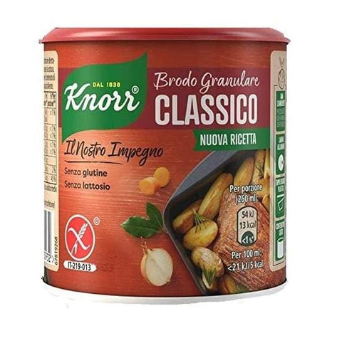 Knorr Brodo Granulare Classico Nuova Ricetta Classic Granulated Broth 150g Gluten & Lactose Free - Italian Gourmet UK