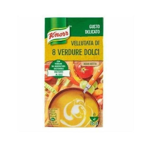 Knorr Vellutata di 8 verdure dolci vegetables cream 3x500ml - Italian Gourmet UK