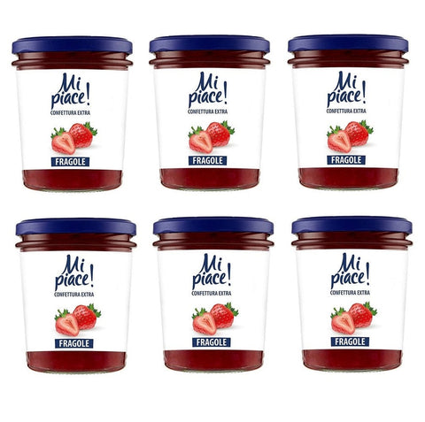 Mi Piace Confettura Extra Fragole Strawberry Jam 330g - Italian Gourmet UK