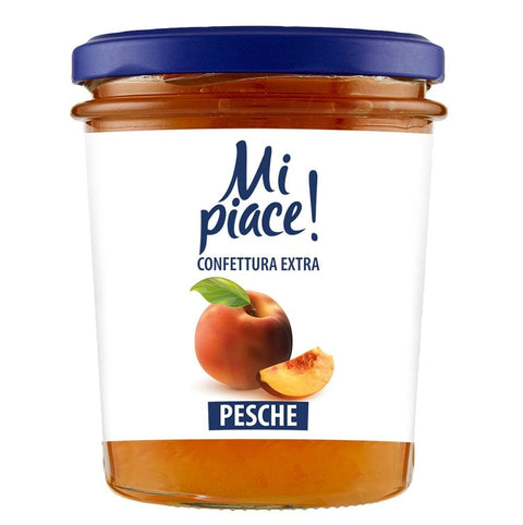 Mi Piace Confettura Extra Pesche Peach Jam 330g - Italian Gourmet UK