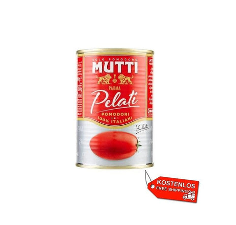 48x Mutti Pelati peeled plum tomatoes 400g - Italian Gourmet UK