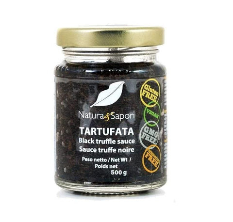 Natura e sapori Salsa al Tartufo nero Artisanal Black Truffle Sauce 500g - Italian Gourmet UK