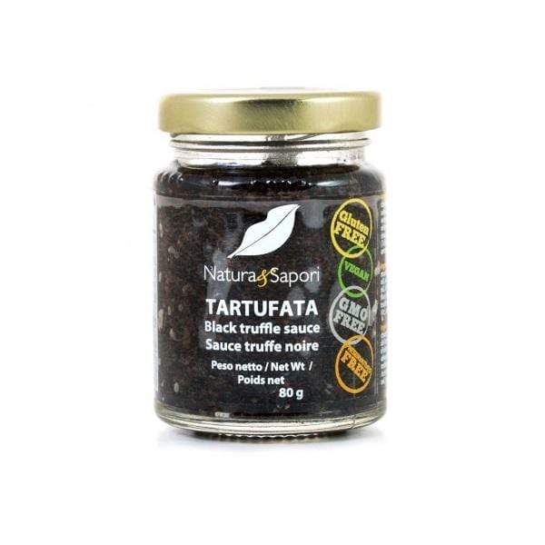 Sauce noire à la truffe d'été 5% aromatisée, 80g-180g-500g - Signorini  TARTUFI