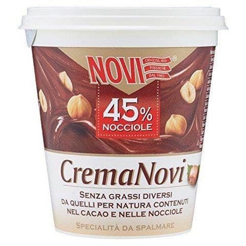 Crema Novi da spalmare alle nocciole e al cacao 45% Hazelnuts - Italian Gourmet UK