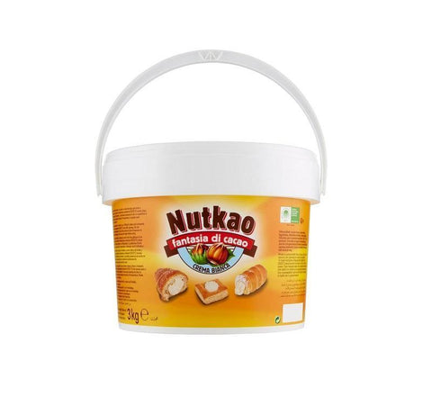 Nutkao Fantasia di cacao white chocolate Spread cream 3Kg - Italian Gourmet UK