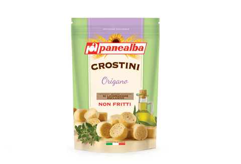 Panealba Crostini Origano Croutons with Oregano 100g - Italian Gourmet UK