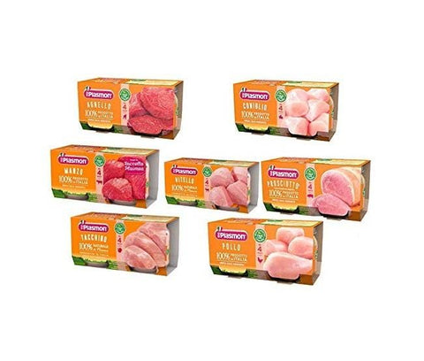 Test package Plasmon homogenized with meat from 4 months 14x80g - Italian Gourmet UK