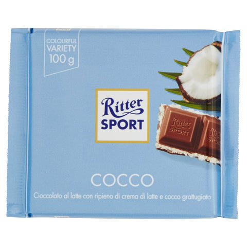 Ritter Sport Chocolate snack 1x100gr Ritter Sport COCONUT 100g 4000417298003