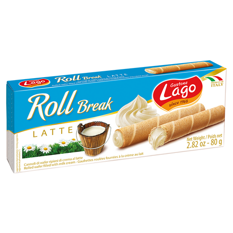 Gastone Lago I Wafer  Roll Break Latte Milk 80g