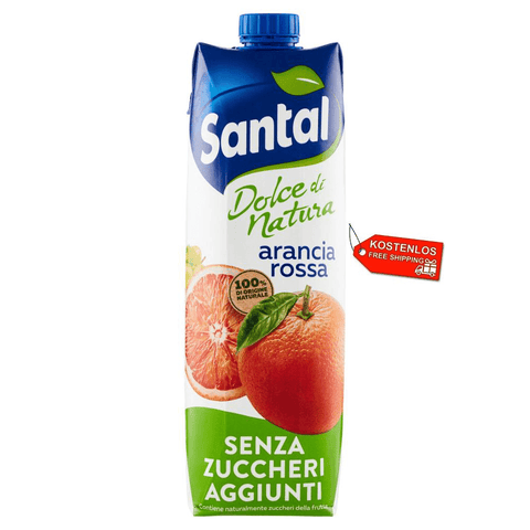 Santal Fruit juice 12x Parmalat Santal Succo di Frutta Arancia Rossa Dolce di Natura Zero Blood Orange Fruit Juice Zero Added Sugar 1Lt 8002580005156