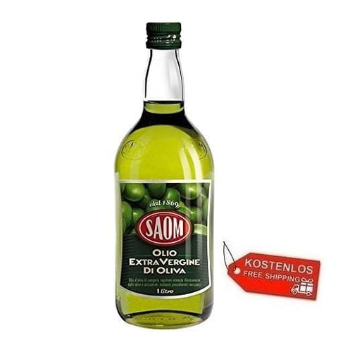 6x Saom extra virgin olive oil 1Lt - Italian Gourmet UK
