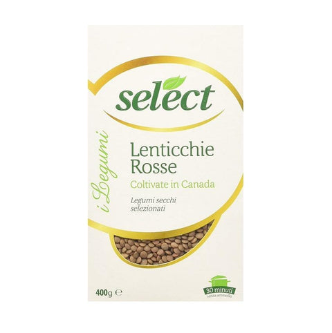Select Lenticchie Rosse dried Red Lentils 400g - Italian Gourmet UK