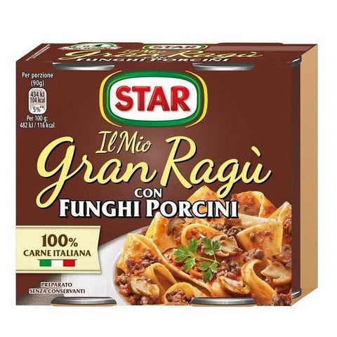 Star Gran Ragù with Mushrooms (2x180g) - Italian Gourmet UK