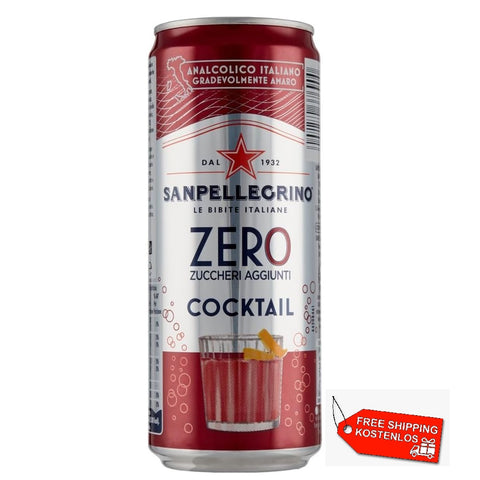 San Pellegrino Cocktail ZERO Italian soft drink (24x33cl)