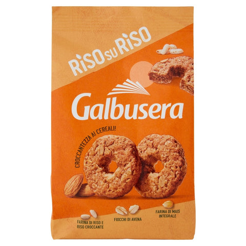 Galbusera Riso su Riso Croccantezza ai Cereali biscuits with cereals and almonds 290gr