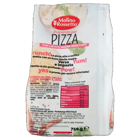 Molino Rossetto Preparato per pizza con lievito madre Pizza mix with sourdough 750g