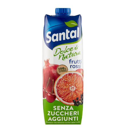 Parmalat Santal Succo di Frutta frutti rossi Dolce di Natura Fruit juice red fruits without added sugar 1Lt