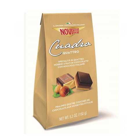 Novi Cuadro Quattro Hazelnut chocolate pralines 150g