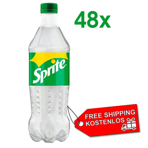 48x Sprite lemon and lime soft drink PET 450ml