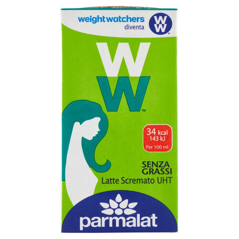 MHD 16/05/2023 Parmalat Weight Watchers Latte Scremato UHT Skimmed Milk Nonfat Long Life Milk Tetrapak 500ml