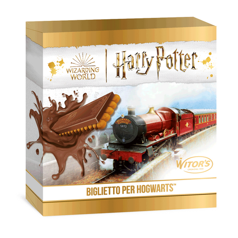 Witor's Harry Potter Biglietto per Hogwarts con biscotto al latte with milk biscuit (6x21g)